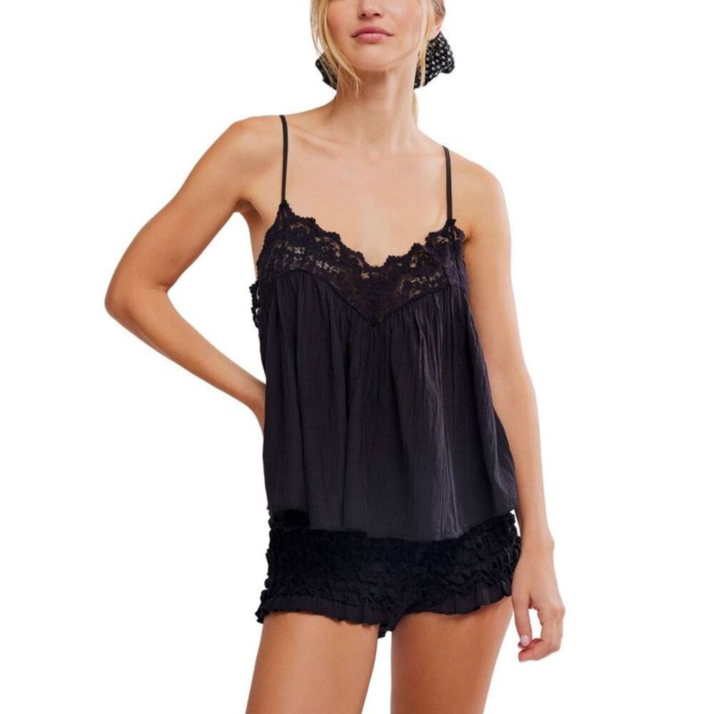 intimately fp Women's Woven Lace Cami - Black XL